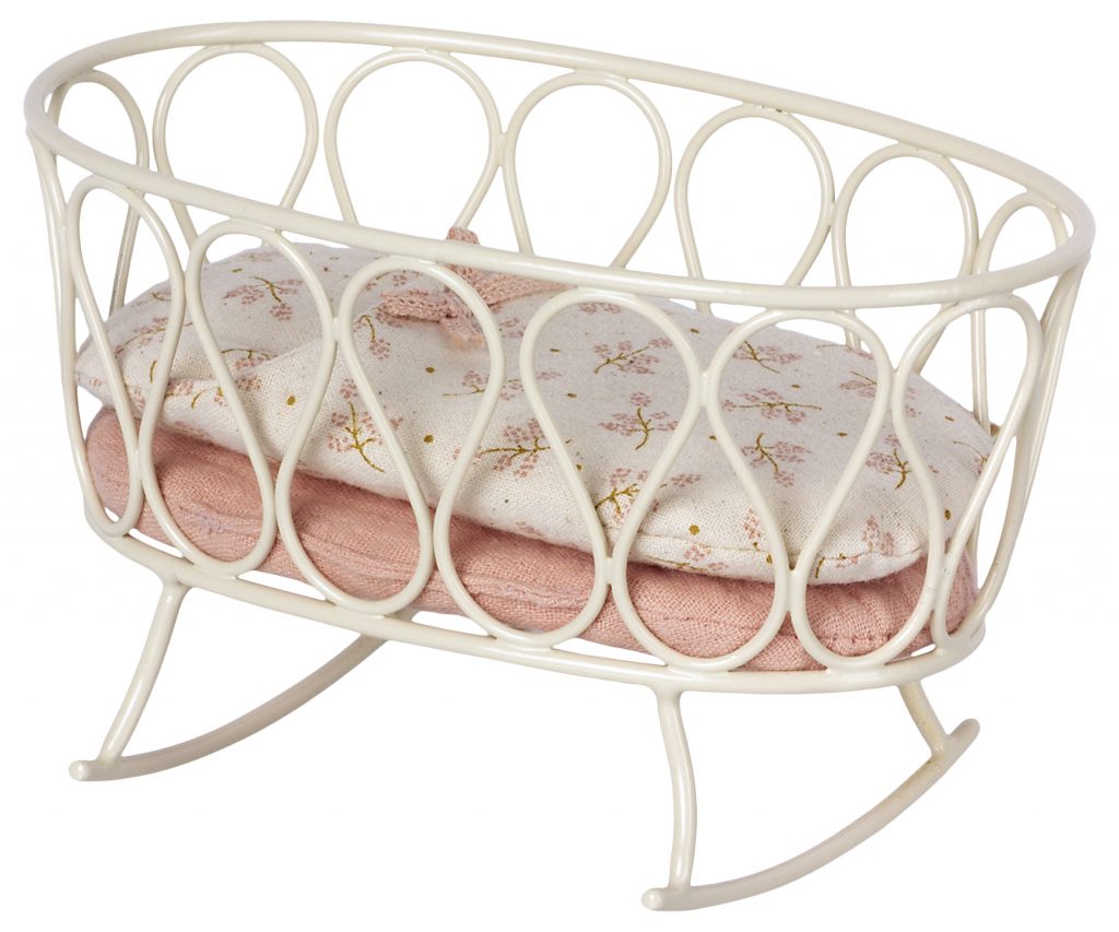 Maileg Cradle w. sleeping bag, MY – Rose