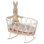 Maileg Cradle w. sleeping bag, MY – Rose