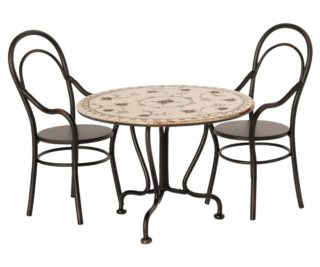 Maileg Dining Table, Set with 2 Chairs