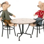 Maileg Dining table, Set with 2 chairs