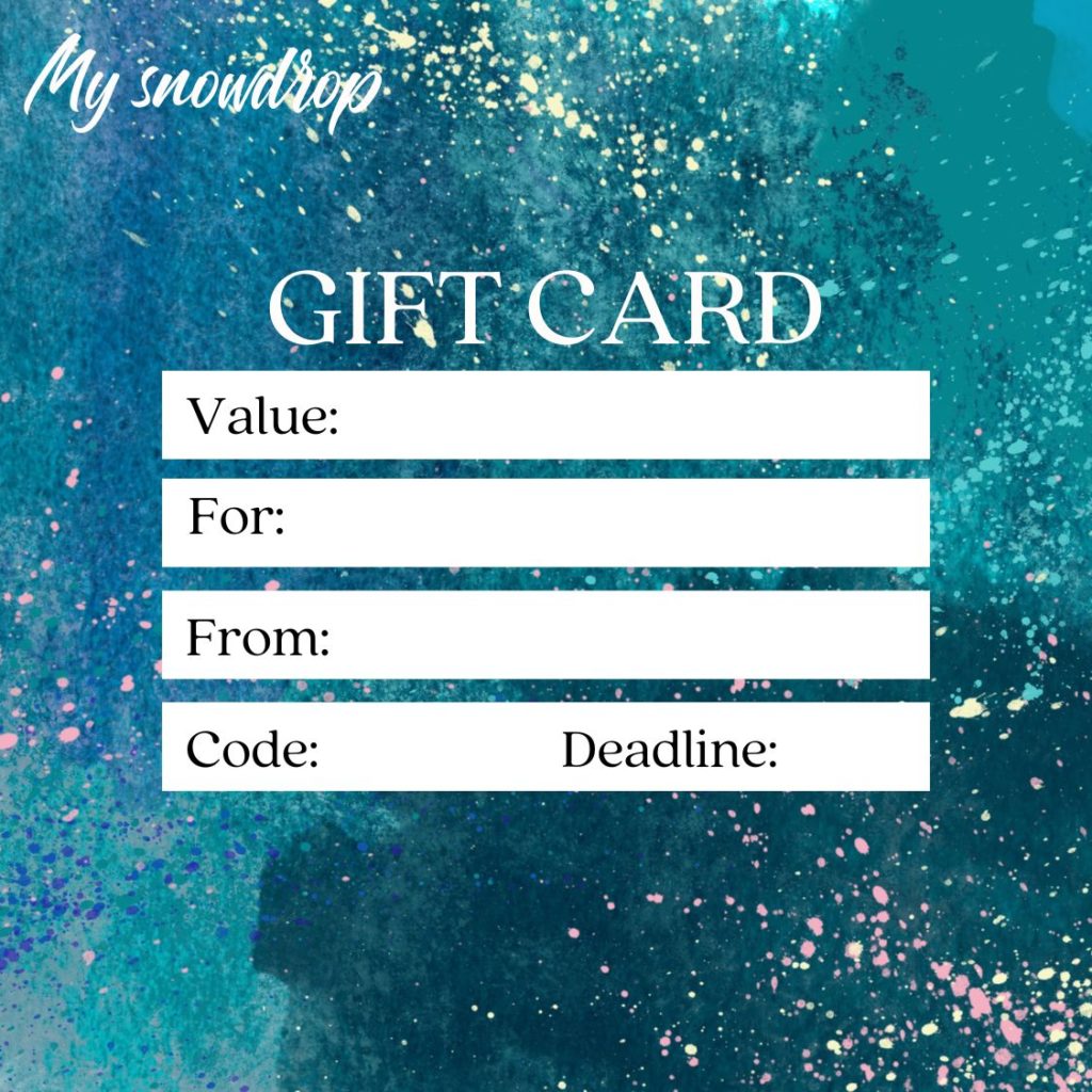 Gift Card Snowdrop