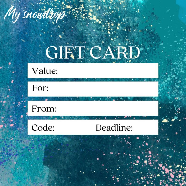 My Snowdrop Voucher Cadou - Imagine produs
