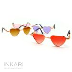 Алпака Inkari,Големи Очила за Алпака – Сърца – Dazzling Pink