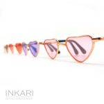 Алпака Inkari,Големи Очила за Алпака – Сърца – Dazzling Pink