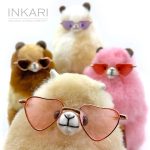 Алпака Inkari,Големи Очила за Алпака – Сърца – Dazzling Pink