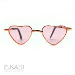 Алпака Inkari,Големи Очила за Алпака – Сърца – Dazzling Pink
