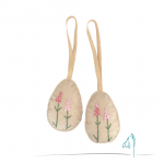 My Snowdrop Easter Ornament, Egg, Beige - Gallery Image