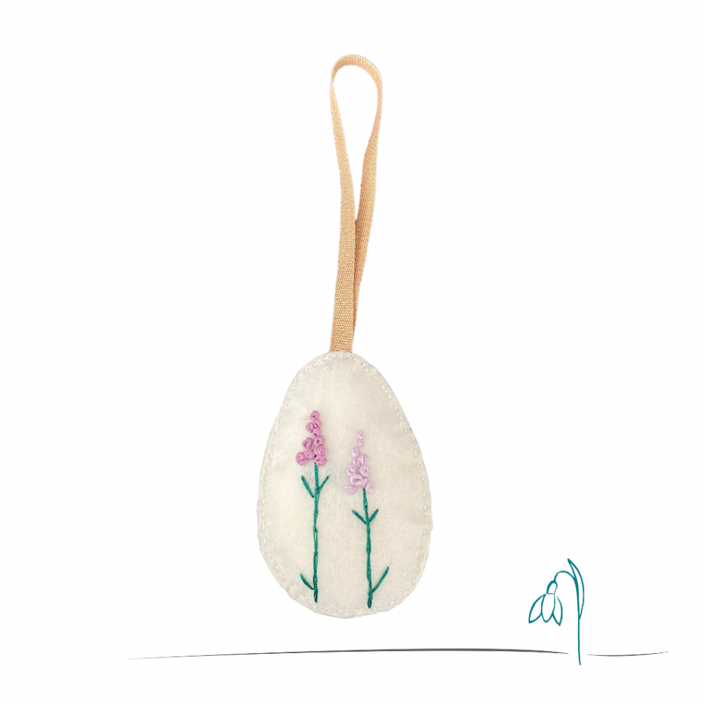 My Snowdrop Великденска Украса, Яйце, Бяло-Кремаво - продуктово изображение
