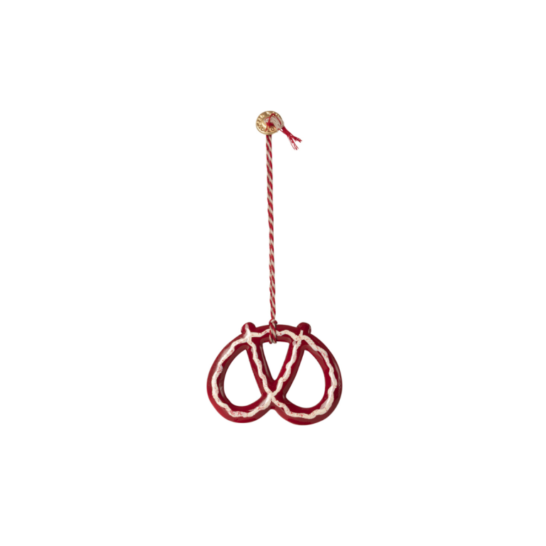 Maileg Metal Ornament, Pretzel - Classic