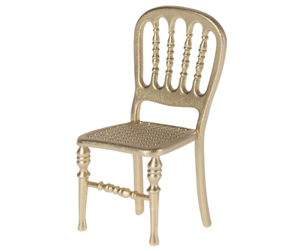 Maileg Chair, Mouse – Gold