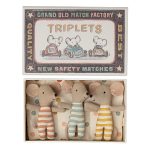 Maileg Triplets, Baby Мice In Matchbox