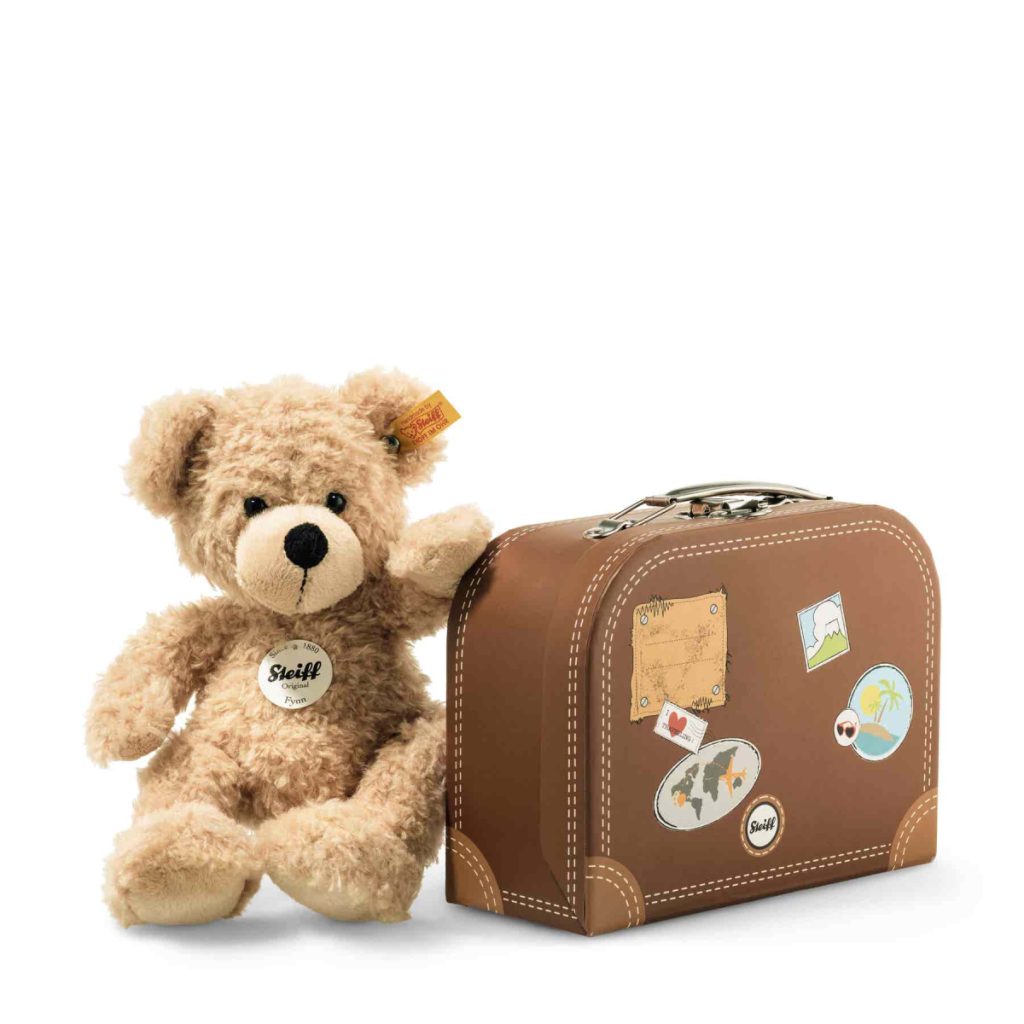 Steiff, Fynn Teddy Bear in Suitcase, Beige
