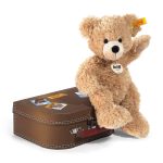 Steiff, Fynn Teddy Bear in Suitcase, Beige - Gallery Image