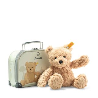 Steiff Jimmy Teddy Bear in Suitcase, 25 cm, Light Brown