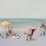 Maileg Tricycle Basket, Mouse