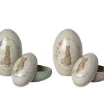 Maileg Easter Egg Metal Set of 2, Purple - Gallery Image