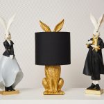 Mr & Mrs Rabbit Figurines, Black