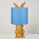 Table Lamp “Bunny Business”, Royal Sapphire - Gallery Image