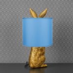 Table Lamp “Bunny Business”, Royal Sapphire - Gallery Image