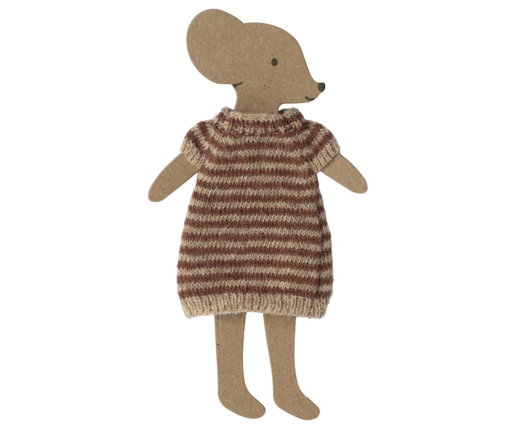 Maileg Knitted Dress, Mum Mouse