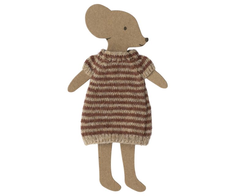 Maileg Knitted Dress, Mum Mouse