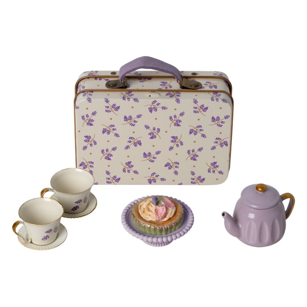 Maileg Afternoon treat, Mouse - Purple Madelaine