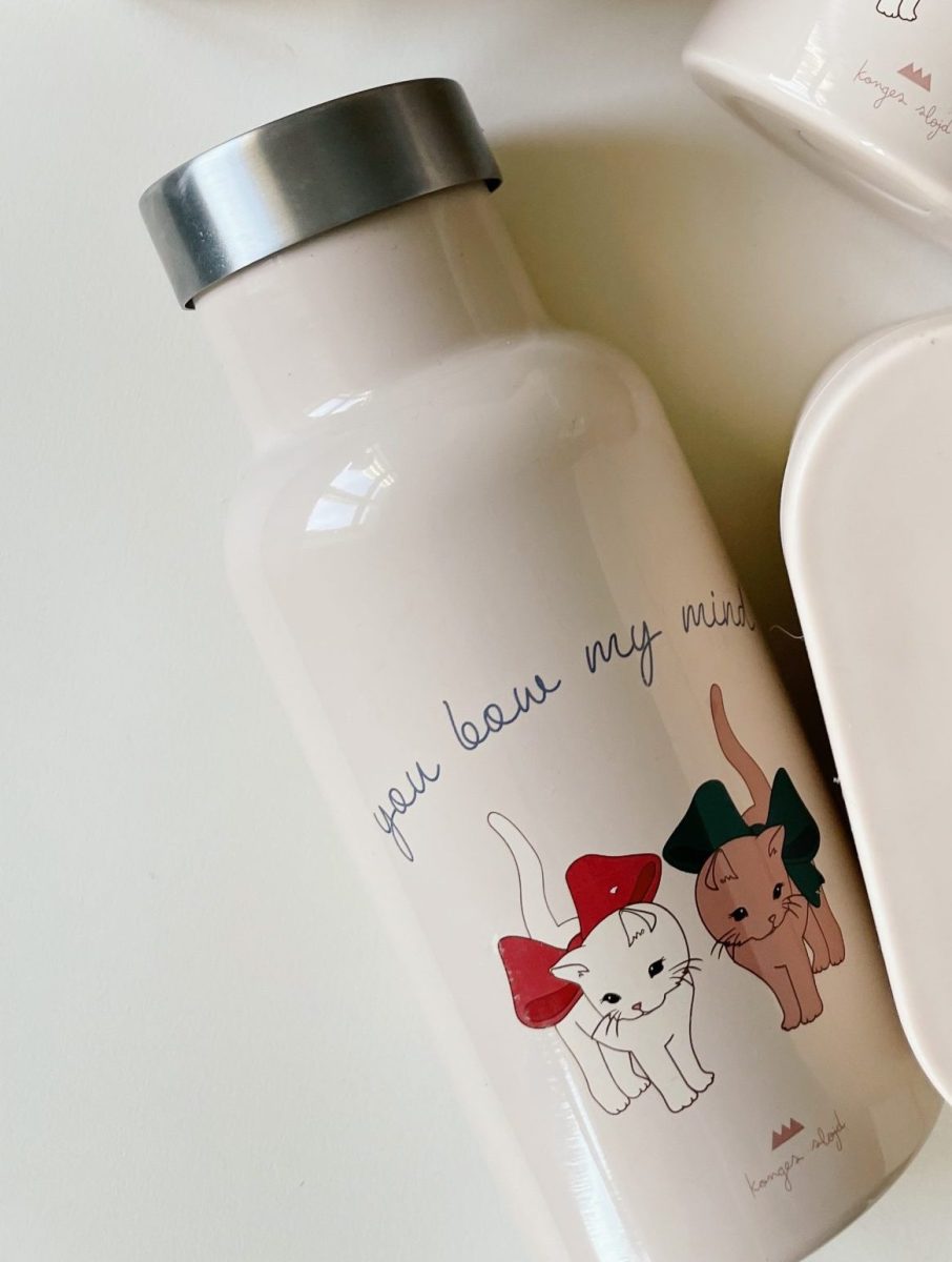 Small Thermos Bottle With Print Bow Kitty Konges Sløjd - Babyshop