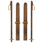 Maileg Ski and ski poles, Mum & Dad mouse