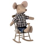 Maileg Rocking chair, Mouse – Light brown