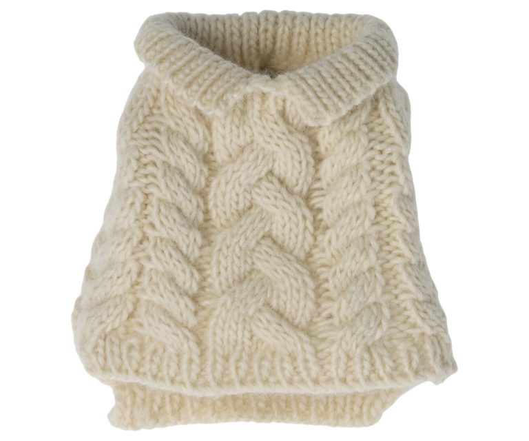 Maileg Puppy Supply, Sweater - Off White
