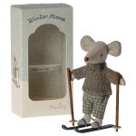 Maileg Winter mouse with ski set, Big brother