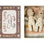 Maileg Twins, Baby Mice In Matchbox
