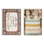 Maileg Twins, Baby Mice In Matchbox