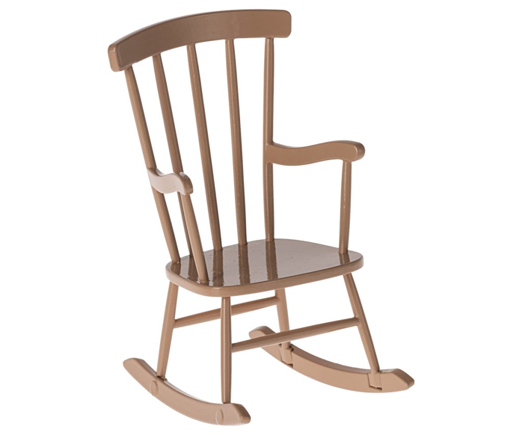 Maileg Rocking chair, Mouse – Dark powder