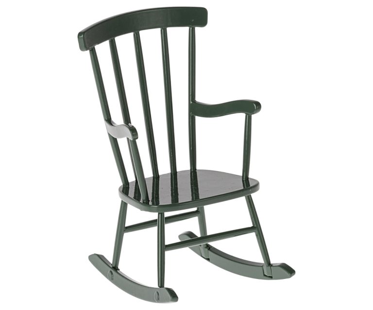 Maileg Rocking Chair, Mouse - Dark Green