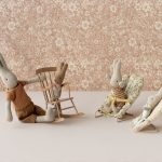 Maileg Rabbit, MY – Light blue check