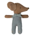Maileg Sleepy wakey baby mouse in matchbox – Blue