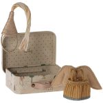 Maileg Fairy clothes in suitcase, Little sister mouse