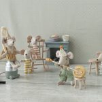 Maileg Table and stool set, Mouse
