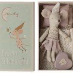 Maileg Tooth fairy mouse, Little sister in matchbox