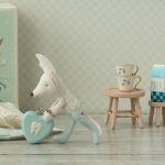 Maileg Table and stool set, Mouse