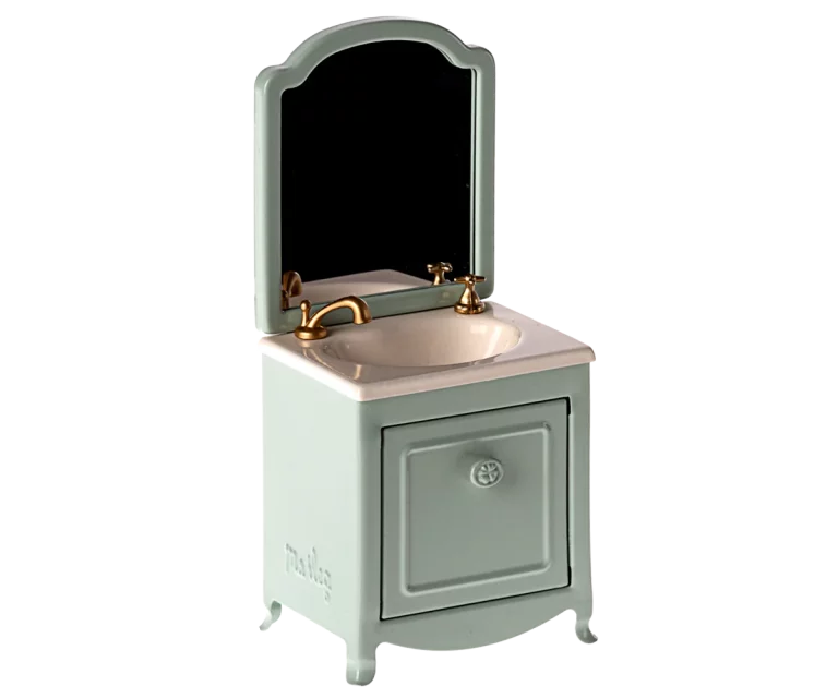 Maileg Sink Dresser, Mouse - Mint