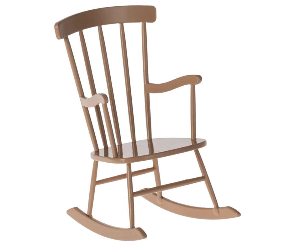 Maileg Rocking chair, Mini – Dark powder