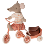 Maileg Tricycle mouse, Big sister – Coral