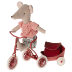 Maileg Tricycle mouse, Big sister – Red