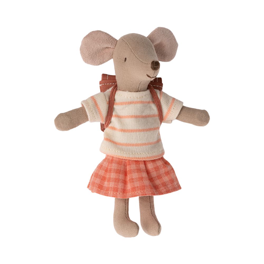 Maileg Tricycle mouse, Big sister – Coral