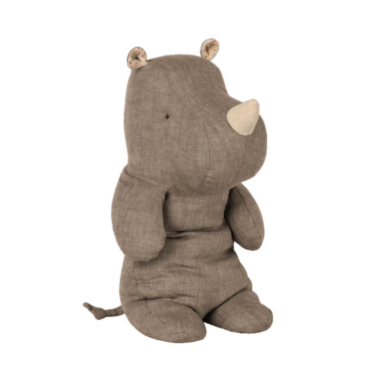 Maileg Safari Friends Rhino, Medium - Grey
