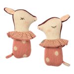 Maileg Bambi Rattle – Rose - Main Image