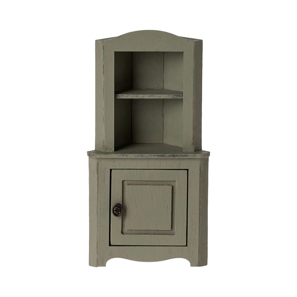 Maileg Corner cabinet, Mouse – Light green