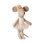 Maileg Ballerina mouse, Little sister – Off white